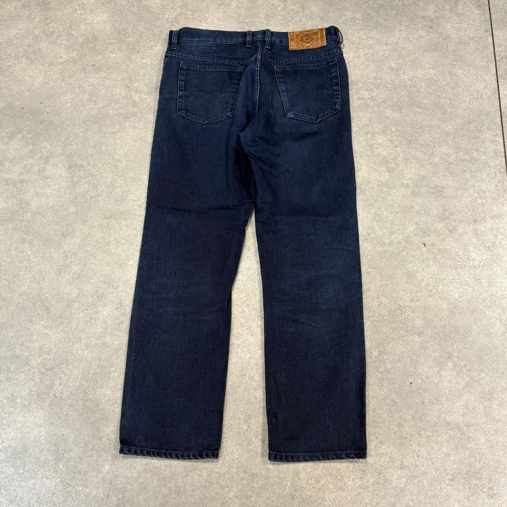 MES2705J - Vintage retro essential Diesel Navy Wash Denim Jeans Trousers pants #denim #straightleg #diesel #y2k #designer