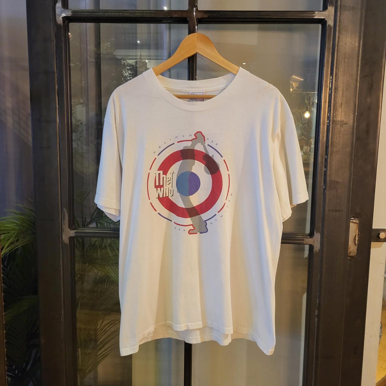 TEE276-P - Vintage Retro The WHO Maximum R&B  North America Tour 2000 Essential White Music Band Concert Merch graphic print Top Tee T-shirt 90s 00s Y2K wide boxy oversized fit