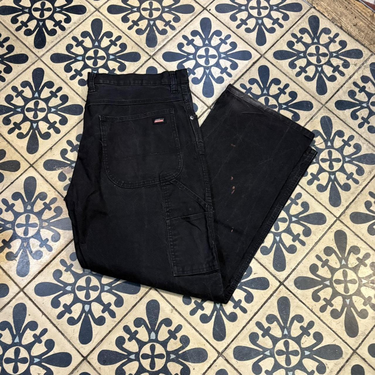 BR1209NG-F - Vintage retro essential Black Dickies Carpenter Trousers pants casual workwear #skater #utility #workwear #carpenter #dickies