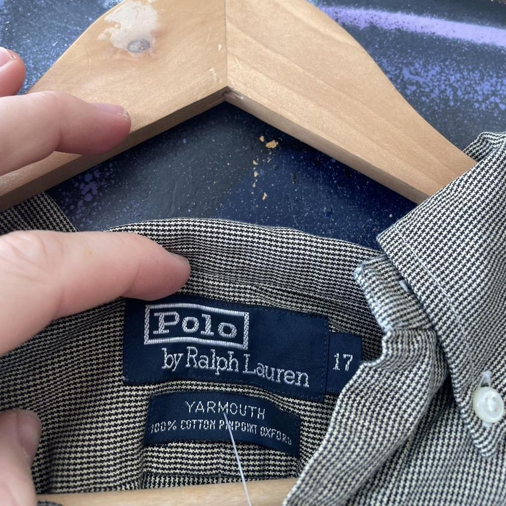Ralph Lauren Long Sleeve Fine Check Button Up Shirt