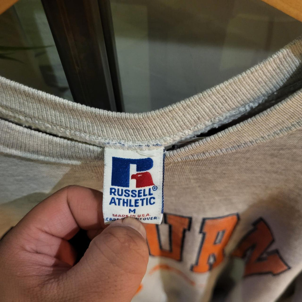 1224C35 - Vintage Retro Essential Auburn Tigers Grey Jumper Pullover Crewneck Sweatshirt 90s y2k style #casual #college #varsity #college #sportswear