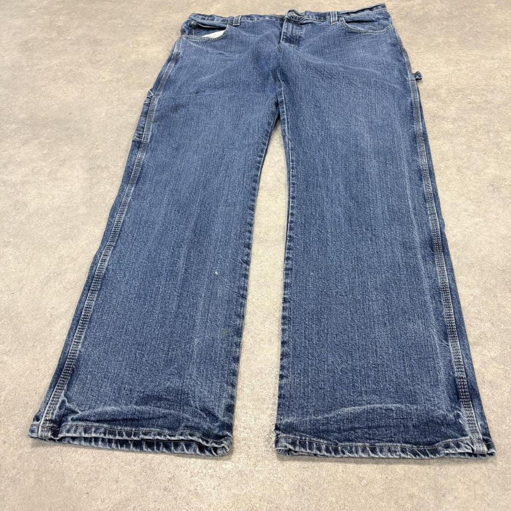BR1912UC-U - Vintage retro essential  Dickies carpenter blue Wash Denim Jeans Trousers pants #denim #carpenter #jeans #dickies #skater