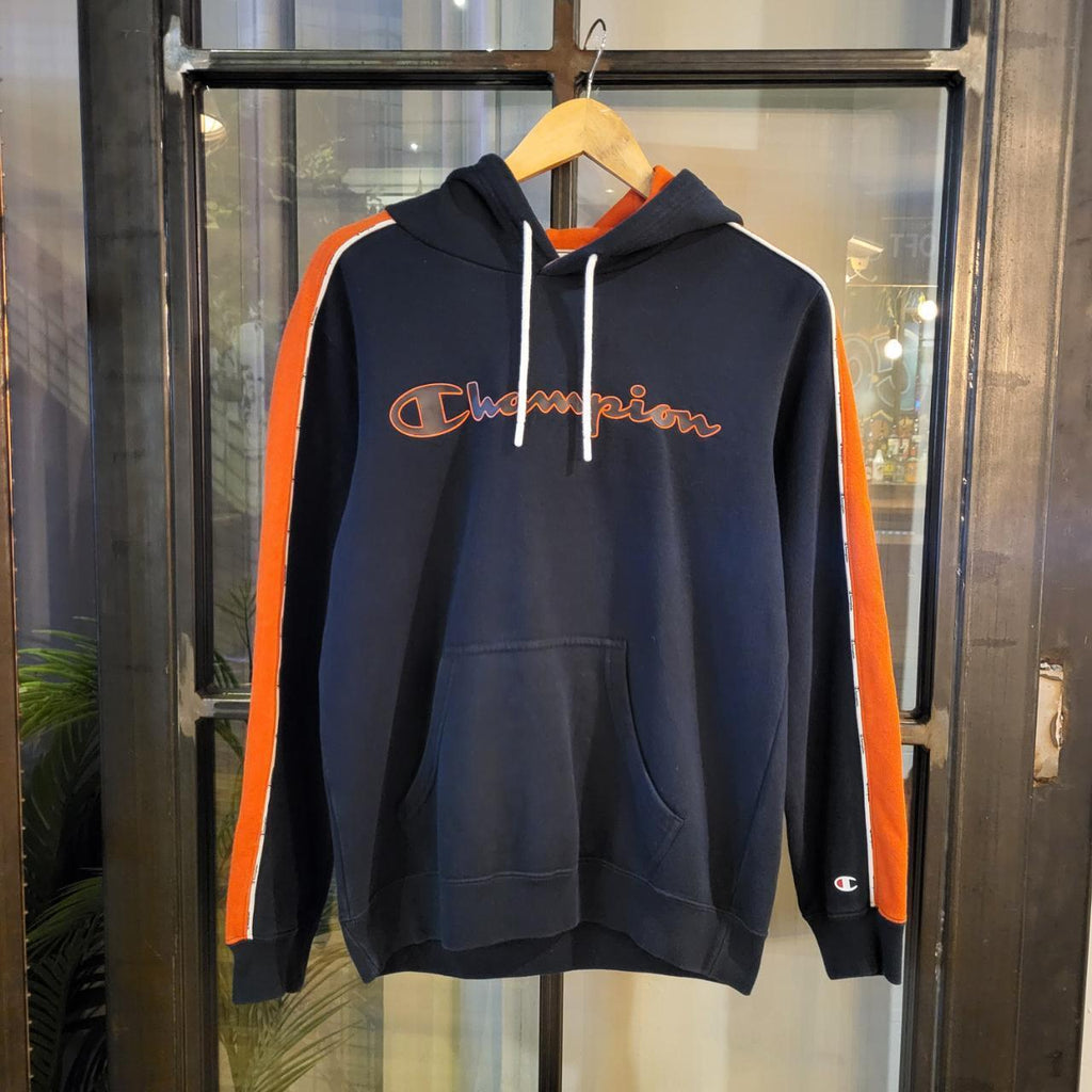 SWT306 - Vintage Retro Essential adult sweatshirt jumper crewneck with big graphic spellout centre chest embroidered logo 90s y2k style
