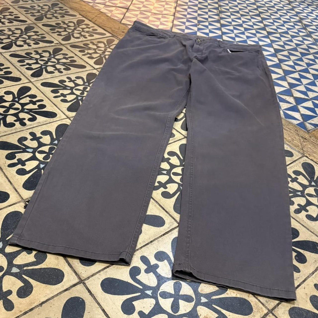 ADN0101H-F - Vintage retro essential Grey Animal Surfer Chino Trousers pants casual workwear #skater #utility #workwear #surfer #animal