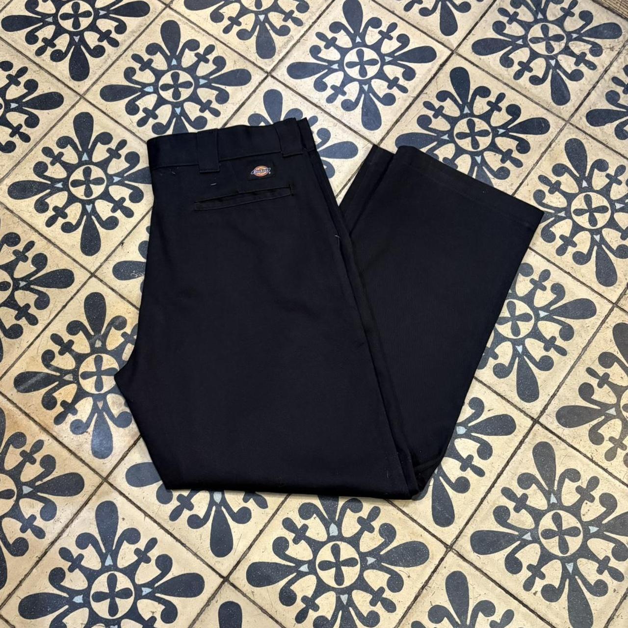 BR1011CT-F - Vintage retro essential Black Dickies Straight Leg Trousers pants casual workwear #skater #utility #workwear #straightleg #dickies