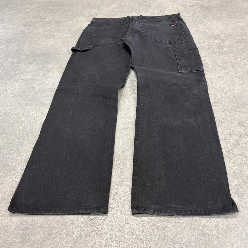 Vintage Dickies Jeans Mens 34x32 Black Carpenter Pants Trousers Straight Leg Skate Workwear Y2K 90s
