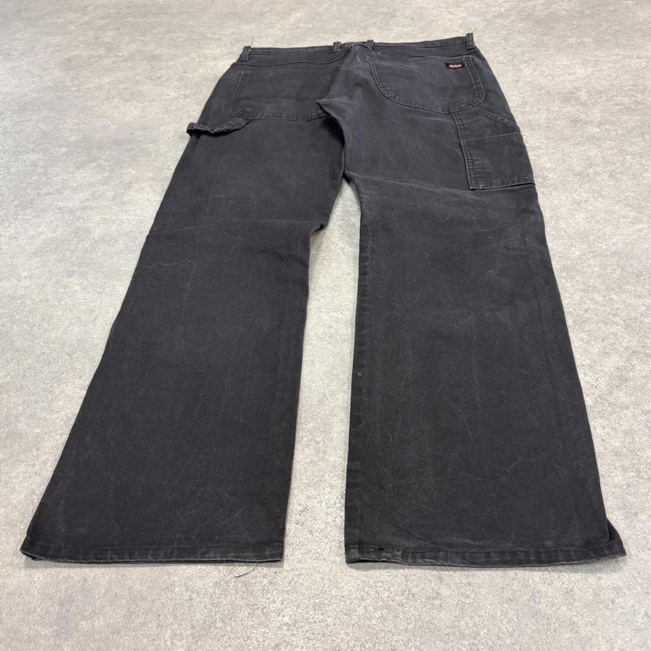 Vintage Dickies Jeans Mens 34x32 Black Carpenter Pants Trousers Straight Leg Skate Workwear Y2K 90s