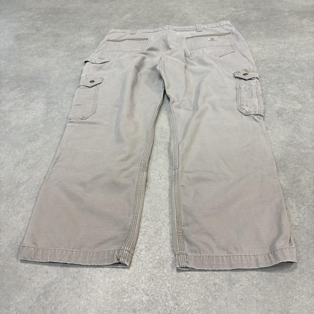 BR2701GO-U - Vintage retro essential  Stone Grey Carhartt ripstop cargo carpenter Trousers pants casual workwear #skater #utility #workwear #carpenter #carhartt