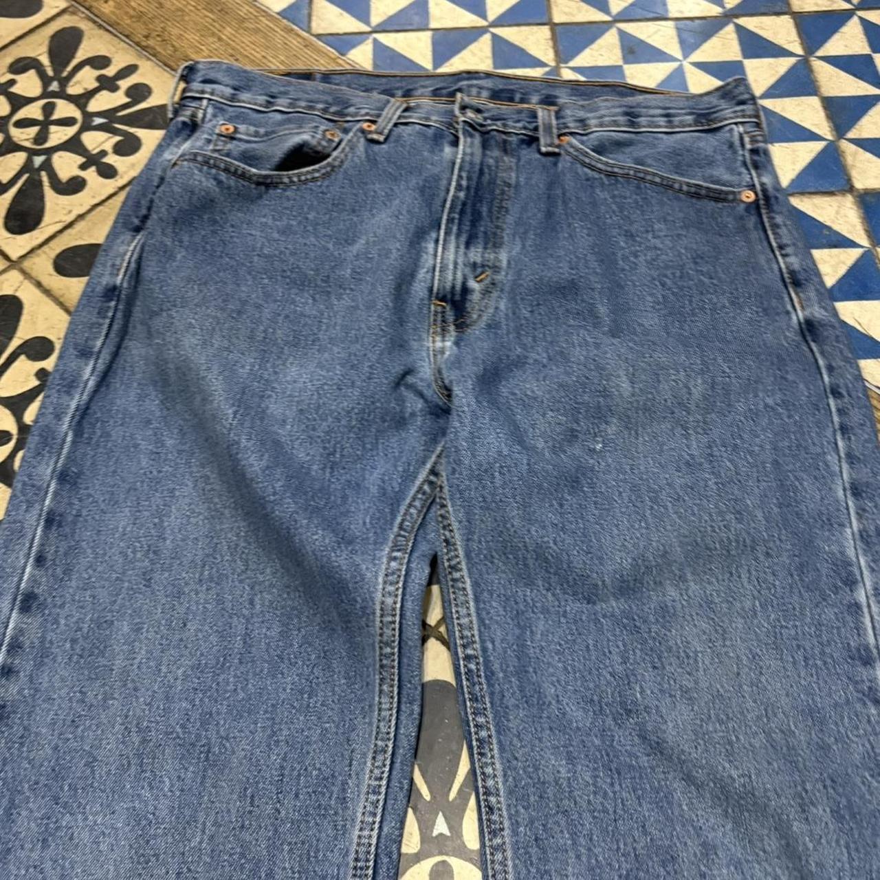 TRW602-P - Vintage retro essential Levi’s 505 Blue Wash Denim Jeans Trousers pants #denim #straightleg #levis #levis505 #jeans
