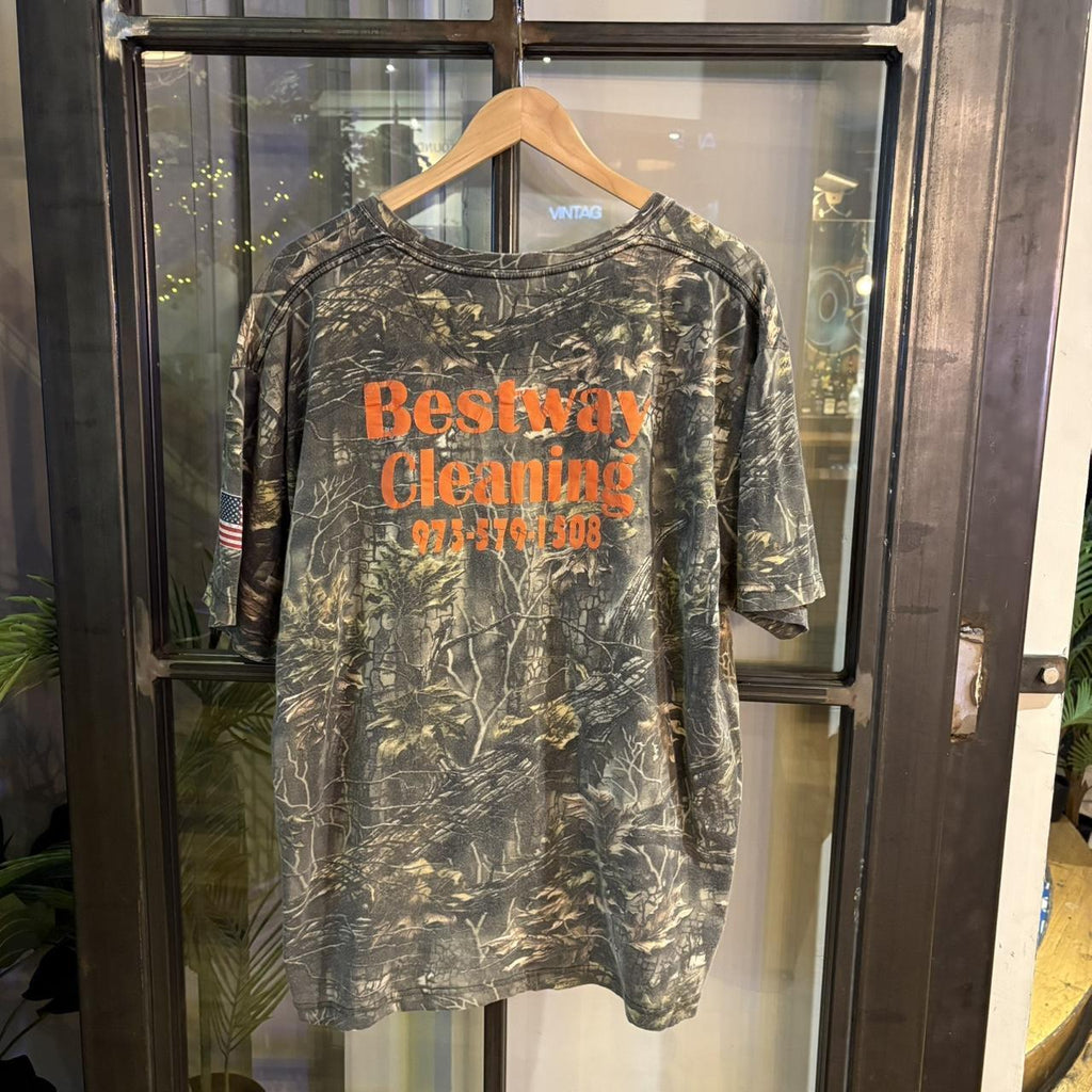 RTT246 - Vintage Retro essential adult mens RealTree Camouflage Khaki Green Brown Field Hunting graphic print Top T-Shirt Tee #realtree #camo #utility #hunting