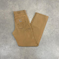 Vintage Carhartt Jeans Mens 32x34 Beige Carpenter Pants Trousers Straight Leg Skate Workwear Y2K 90s