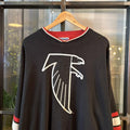 B0425A24BR - Vintage Retro Essential NFL Atlanta Falcons Black Crewneck Jumper Sweatshirt with embroidered logo #atlanta #sportswear #nfl #y2k #atlantaflacons