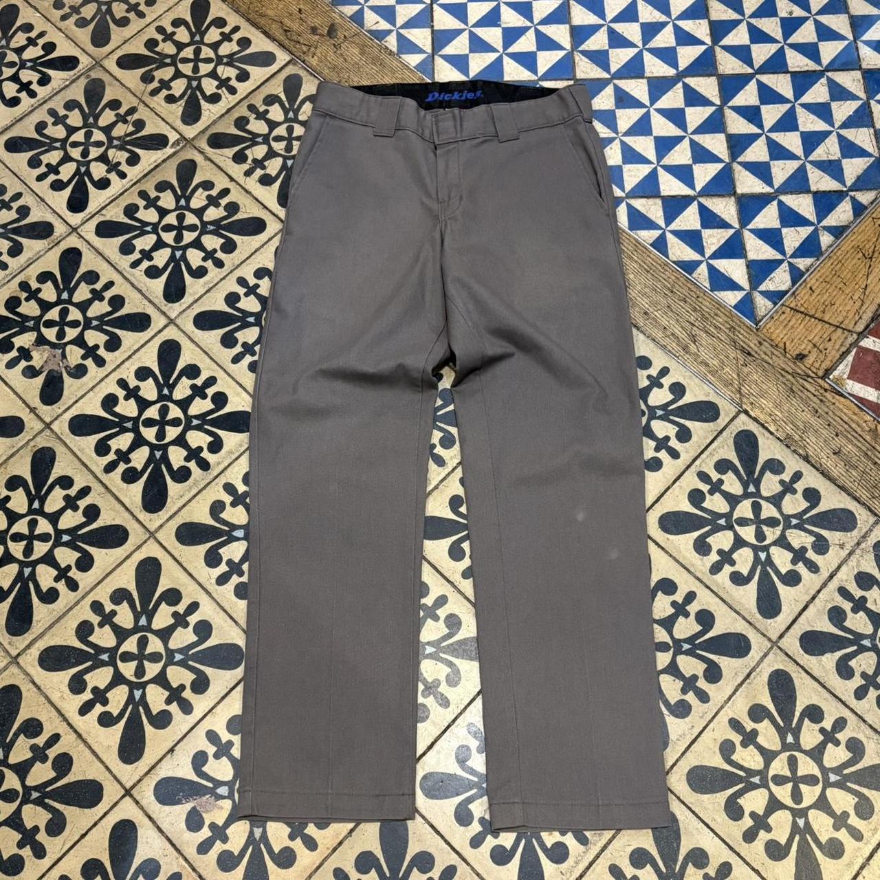 BR2401J-F - Vintage retro essential Grey Dickies Chino Trousers pants casual workwear #skater #utility #workwear #chinos #dickies