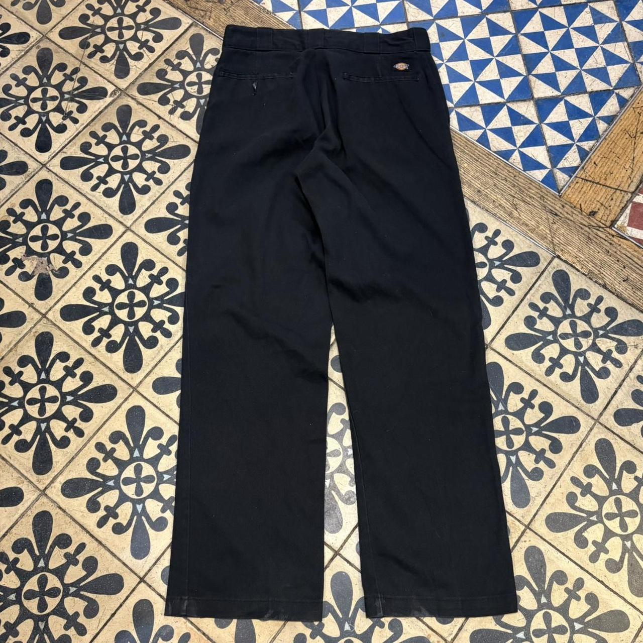 BR1011BW-F - Vintage retro essential Black Dickies Black Trousers pants casual workwear #skater #utility #workwear #straightleg #dickies