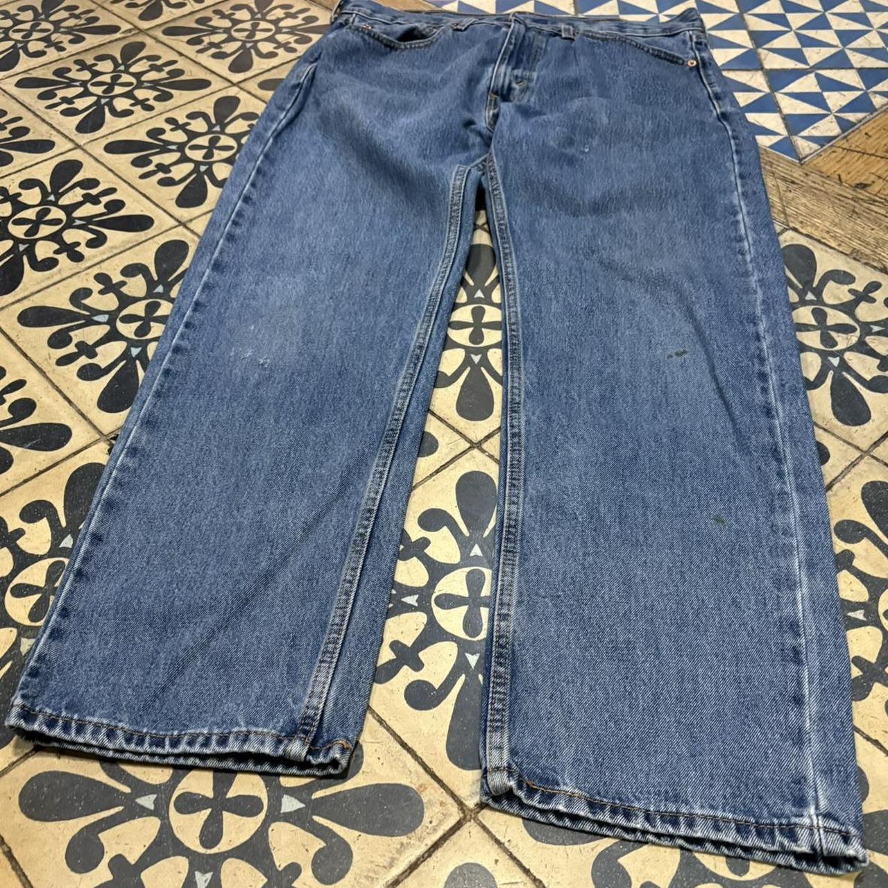 TRW602-P - Vintage retro essential Levi’s 505 Blue Wash Denim Jeans Trousers pants #denim #straightleg #levis #levis505 #jeans