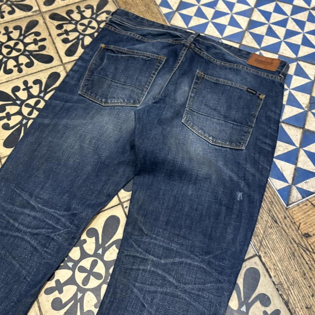 EB0609A-P - Vintage retro essential Barbour Blue Wash Denim Jeans Trousers pants #denim #slimfit #barbour #blokecore #jeans