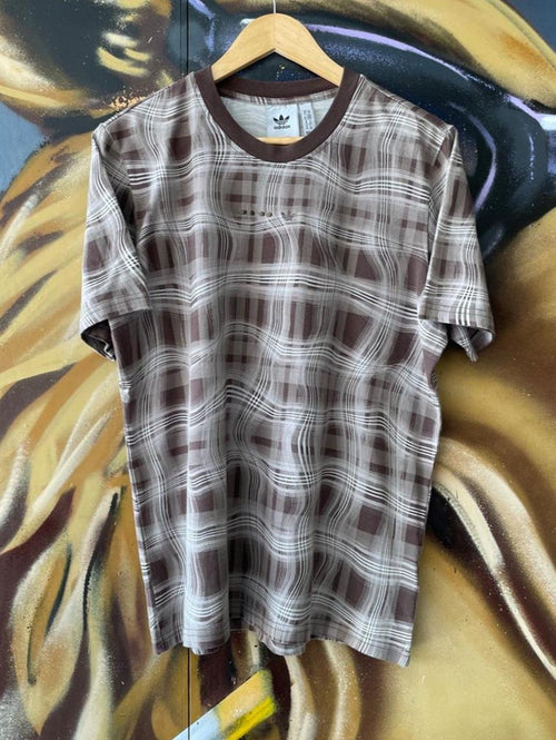 Adidas Reveal AOP Plaid Check Tee
