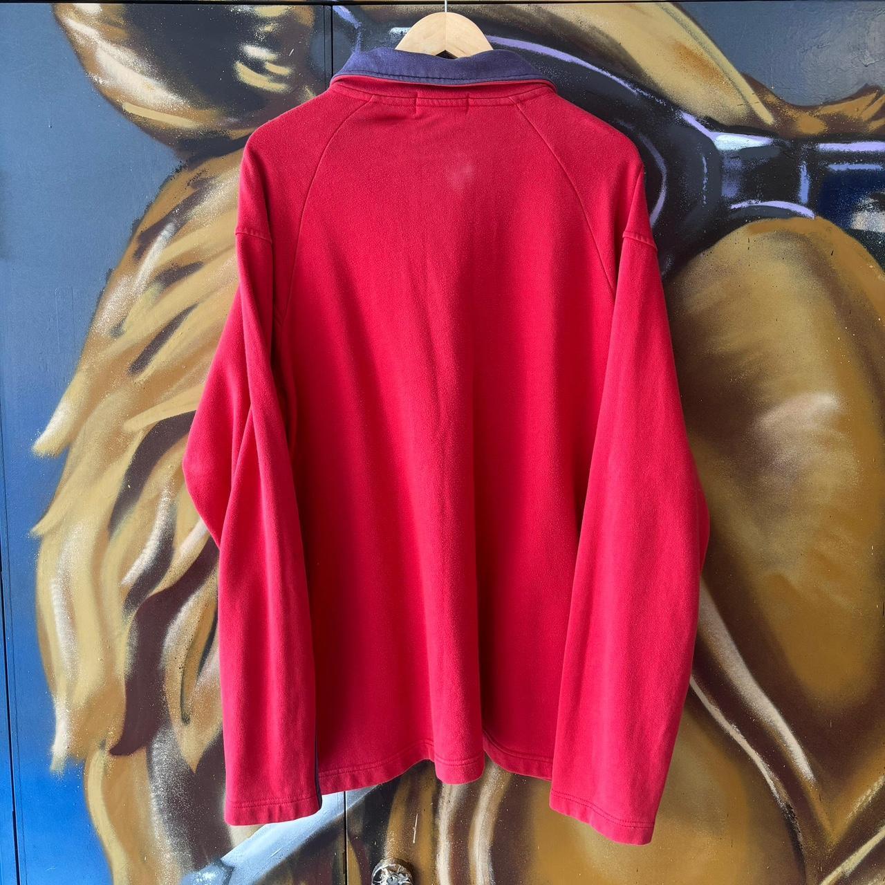 Yves Saint Laurent Embroidered Small Logo 1/4 Zip Sweatshirt