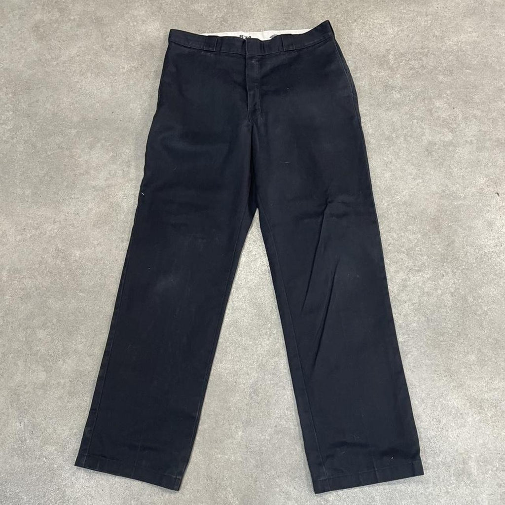 Dickies Black Chino Skater Trousers Workwear Pants