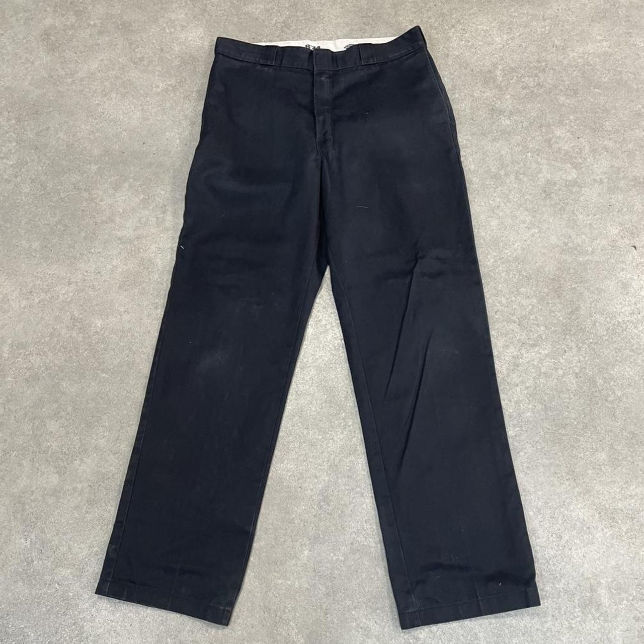 Dickies Black Chino Skater Trousers Workwear Pants