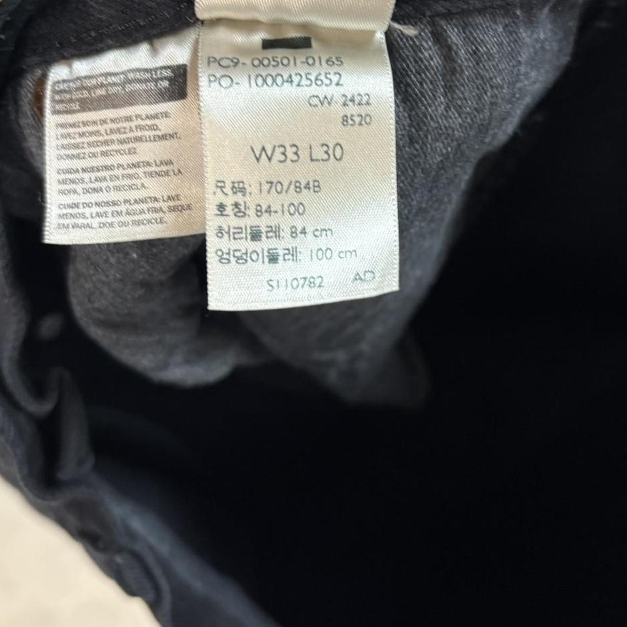 Vintage Black Wash Levi’s 501 Jeans Mens 33x30 Straight Leg Denim Trousers Skate Western Vintage Y2K 90s