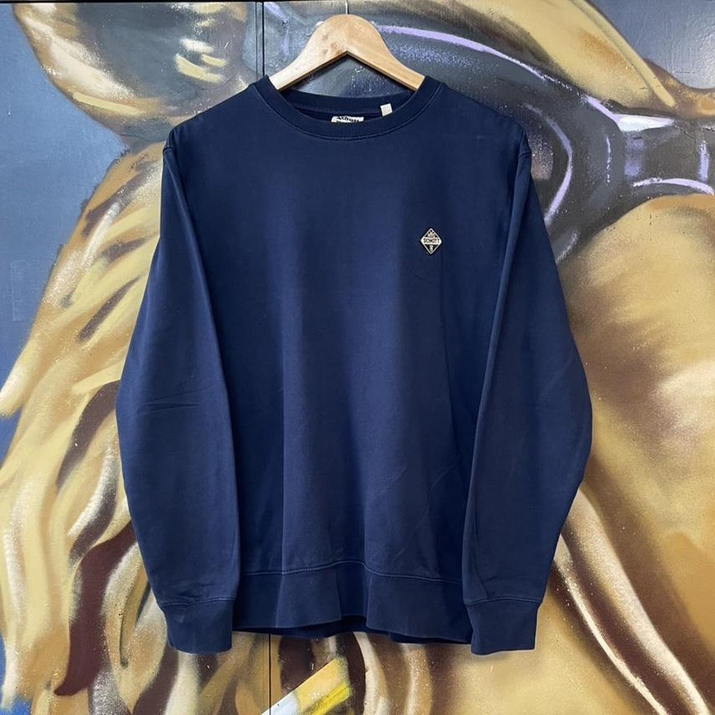 Schott NYC Essential Embroidered Logo Sweatshirt