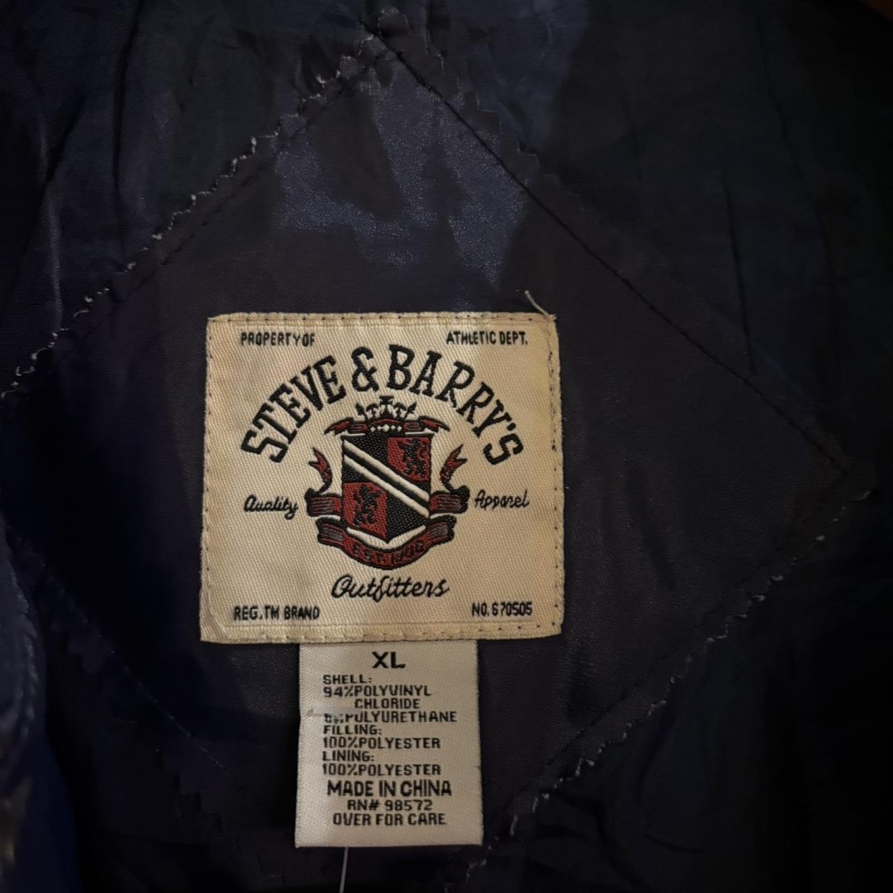 CPO502 - Vintage Retro Essential Michigan Wolverines College University American Football Navy Button Up College Bomber Windbreaker Jacket #varsity #college #bomber #college #michigan