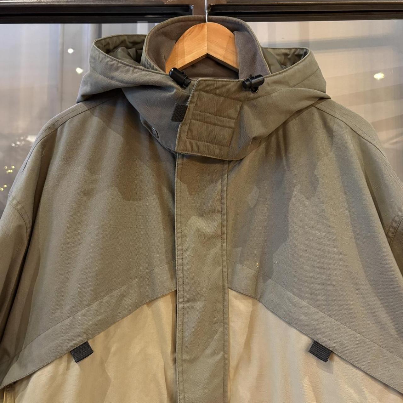 Vintage QuikSilver Jacket Mens Large Olive Green Hooded Adjustable Outdoors Surf Ski Coat 90s Y2K
