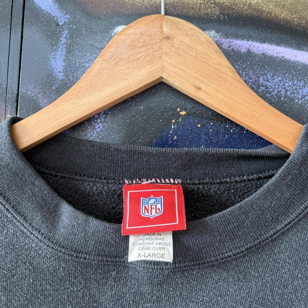 Vintage Kansas City Chiefs Sweatshirt Mens XL Black NFL American Football Jumper USA 90s Y2K