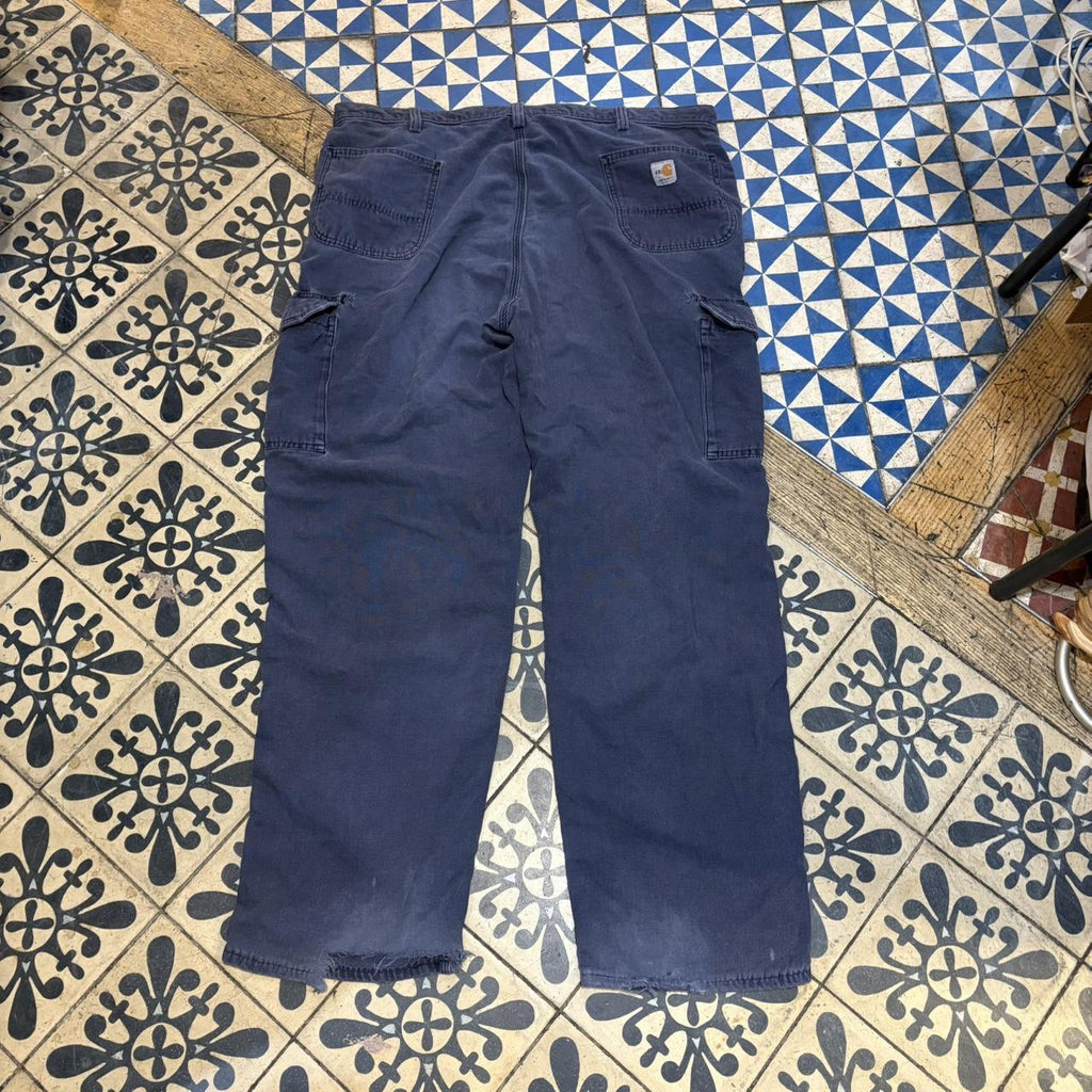 TRW406BR - Vintage retro essential  Navy Carhartt Cargo Carpenter Trousers pants casual workwear #skater #utility #workwear #cargo #carhartt