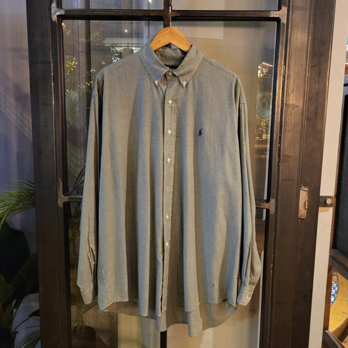 1224E27 - Vintage Ralph Lauren Green Checkered Button Up Shirt longsleeve collared top #Y2K #preppy #smartcasual #golf #oldmoney