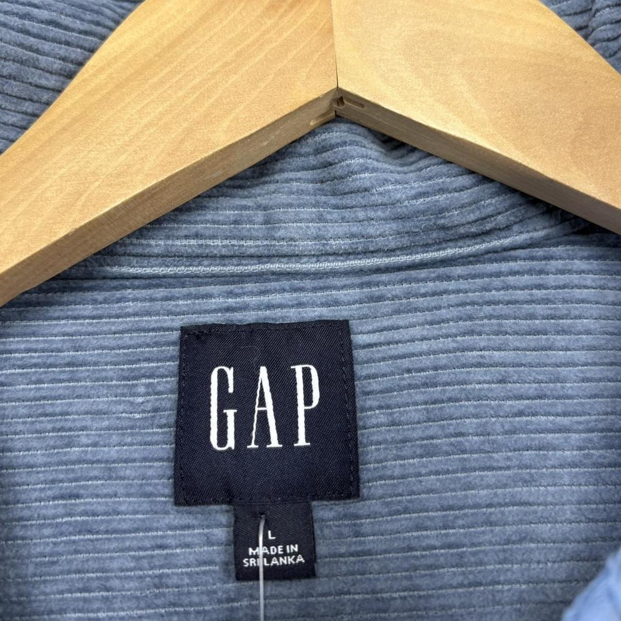 Vintage GAP Shirt Mens Large Pastel Blue Jumbo Cord Corduroy OverShirt Oi Polloi Shacket Top 90s Y2K