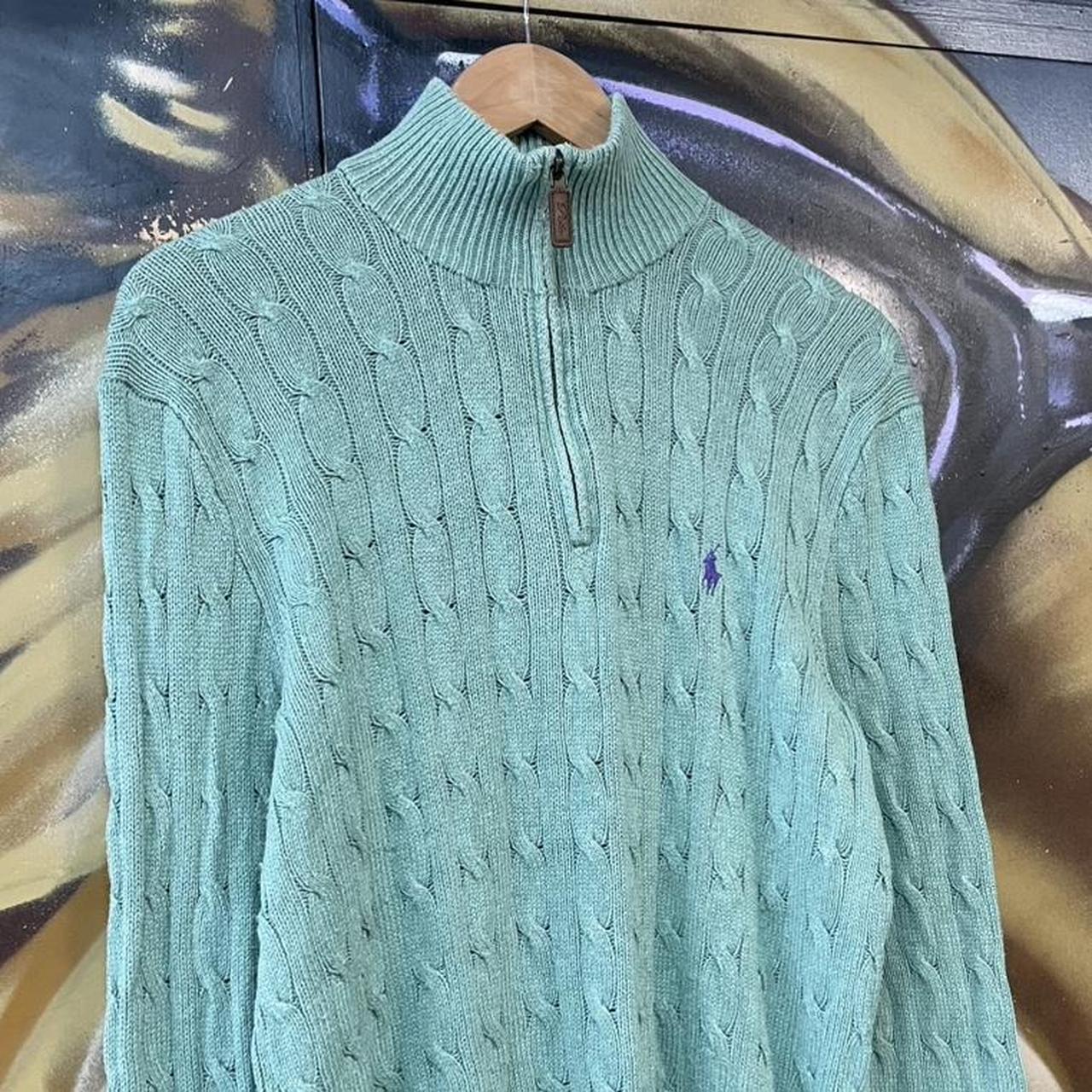 Ralph Lauren Cable Knit Quarter Zip Sweater