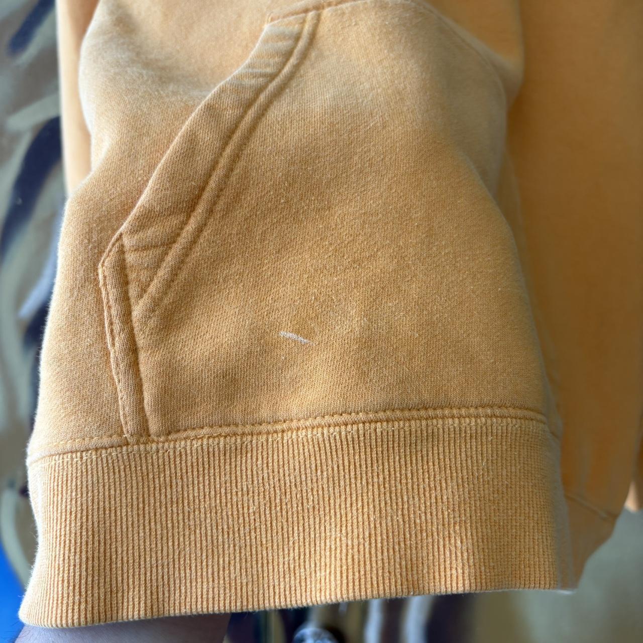 Stüssy Hoodie Mens Medium Pastel Orange Script Logo Sweatshirt Jumper Top Streetwear Skate 90s Y2K