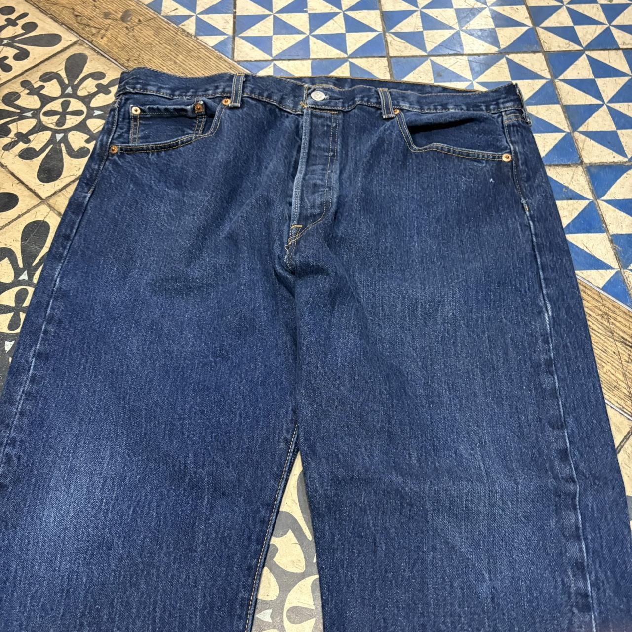 BR2804BB-F - Vintage retro essential  Levi’s 501 Straight Leg Dark Blue Wash Denim Jeans Trousers pants #denim #straightleg #levis501 #levis