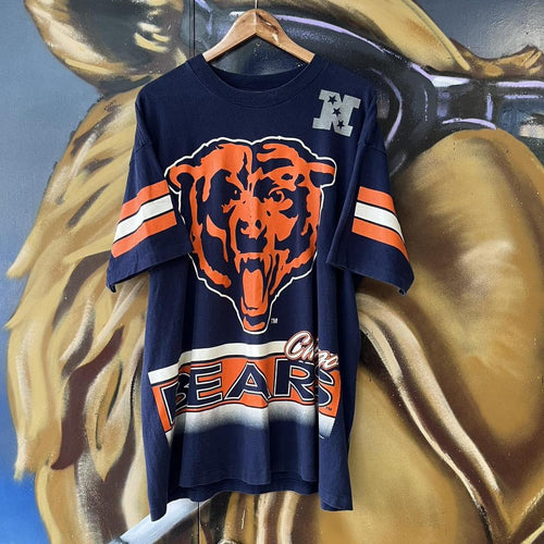 1994 NFL Chicago Bears AOP Graphic Single Stitch Tee