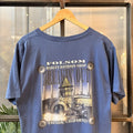 Vintage Harley-Davidson T-Shirt Mens Large Blue Biker Motorcycle Tee Folsom California 90s Y2K