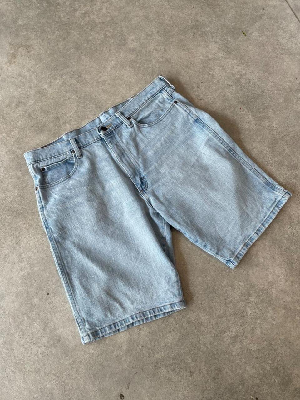Wrangler Light Wash Blue Denim Shorts