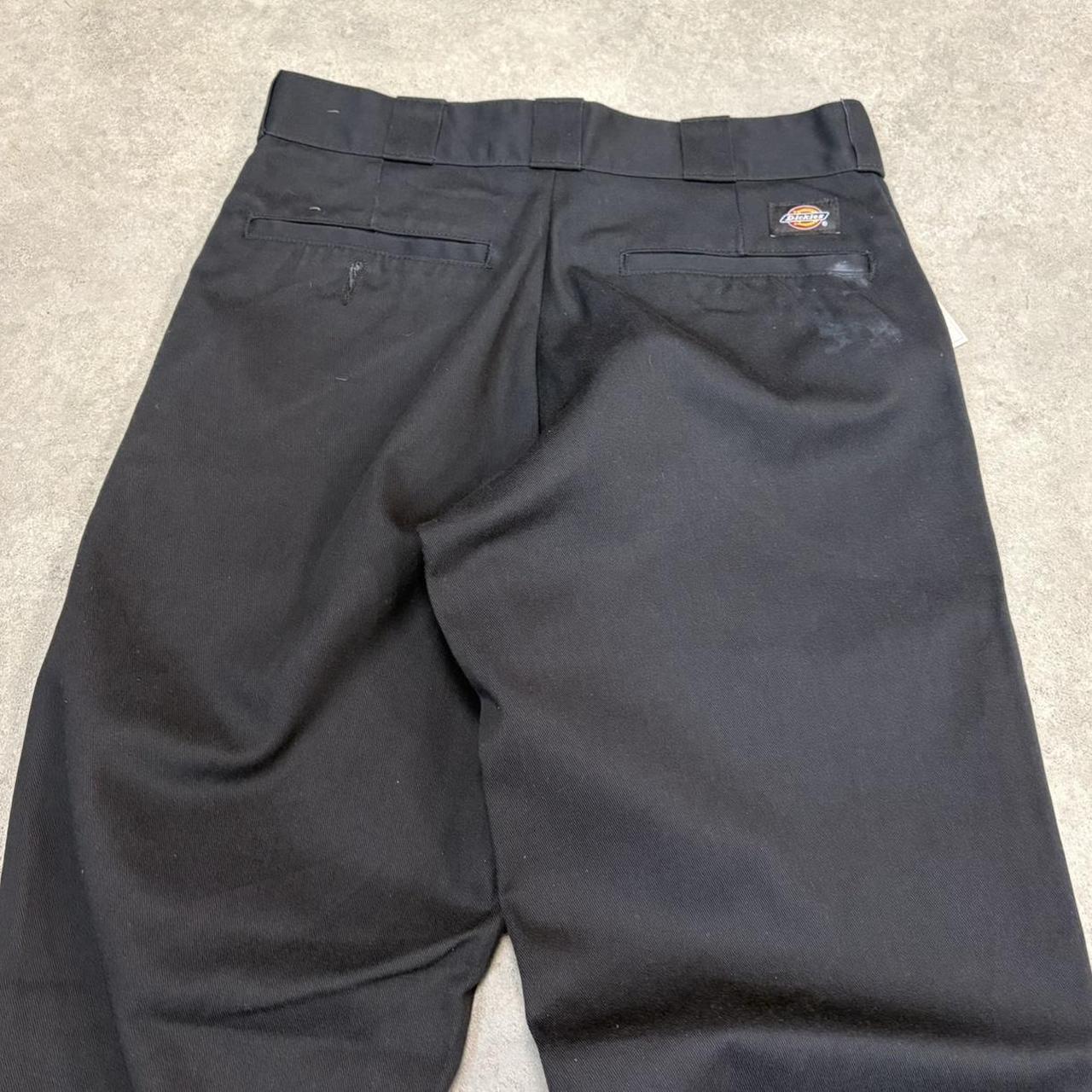 BR1912ZX-U - Vintage retro essential Black Dickies 874 Straight Leg Trousers pants casual workwear #skater #utility #workwear #straightleg #dickies