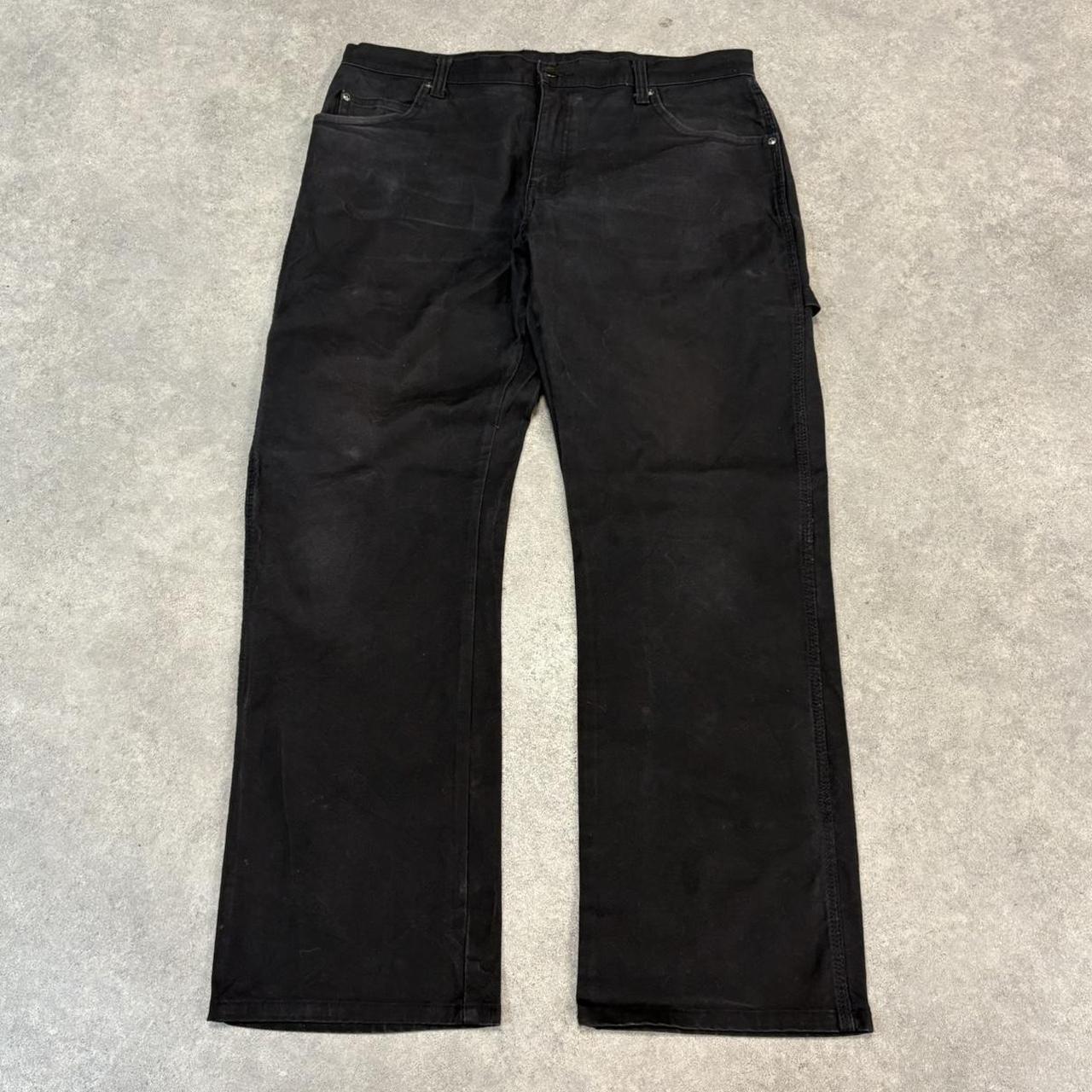 BR2306OD-U - Vintage retro essential Black Dickies Carpenter Trousers pants casual workwear #skater #utility #workwear #carpenter #dickies