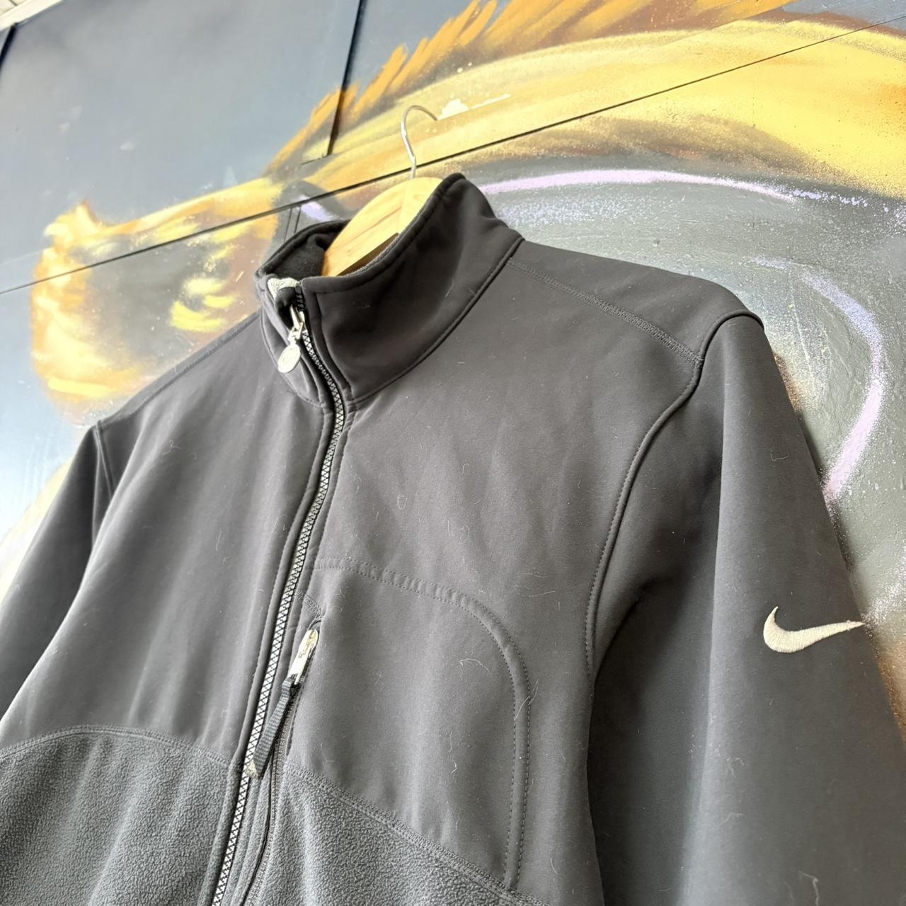BR2701BD-U - Vintage retro essential Black Nike full zip up outdoor sweatshirt fleece jacket #nike #outdoor #expedition #hike #gorpcore