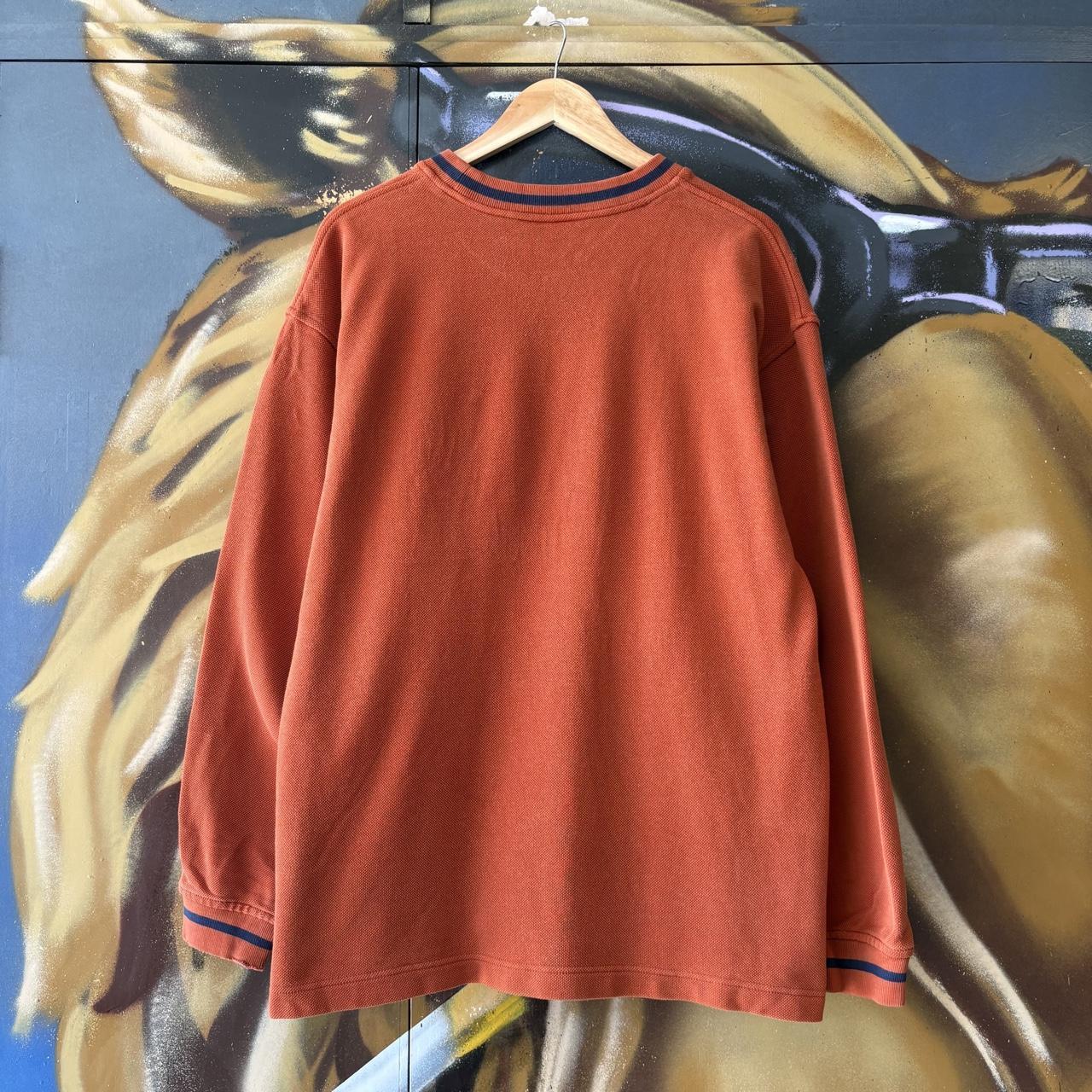 Vintage Fila Sweatshirt Mens Large Orange Spell Out Pullover Jumper Top 90s Y2K 00s