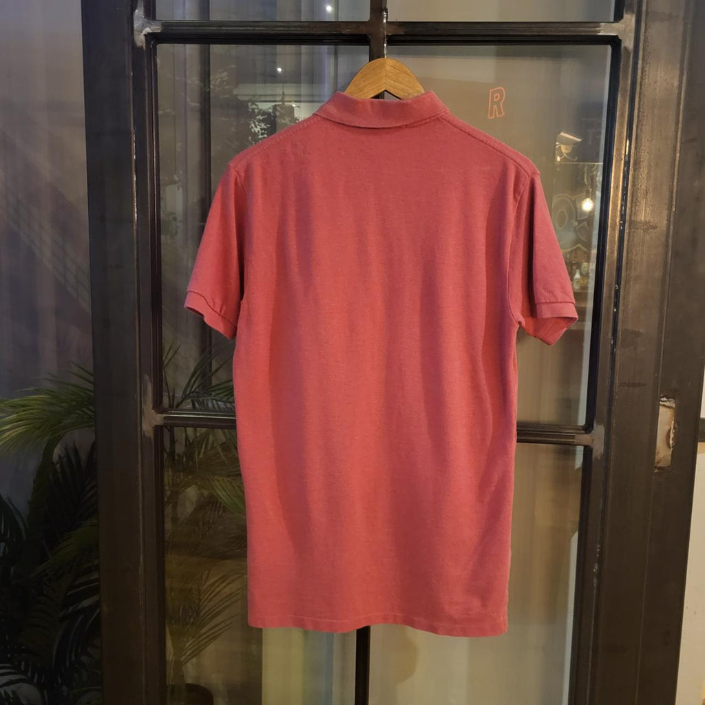 POL200 - Vintage Ralph Lauren Pink Polo Shirt Short Sleeve collared button up top #Y2K #preppy #chiefkeef #golf #oldmoney