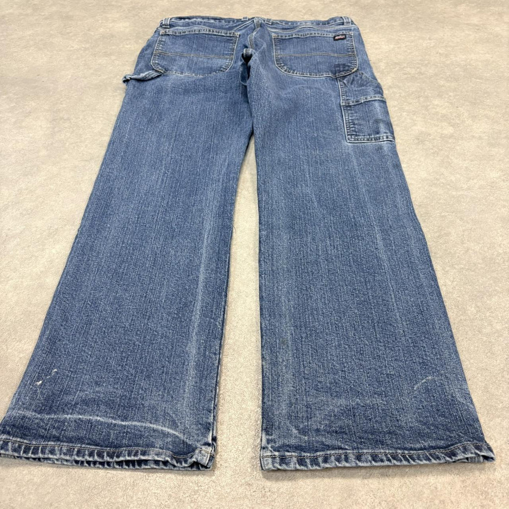 BR1912UC-U - Vintage retro essential  Dickies carpenter blue Wash Denim Jeans Trousers pants #denim #carpenter #jeans #dickies #skater