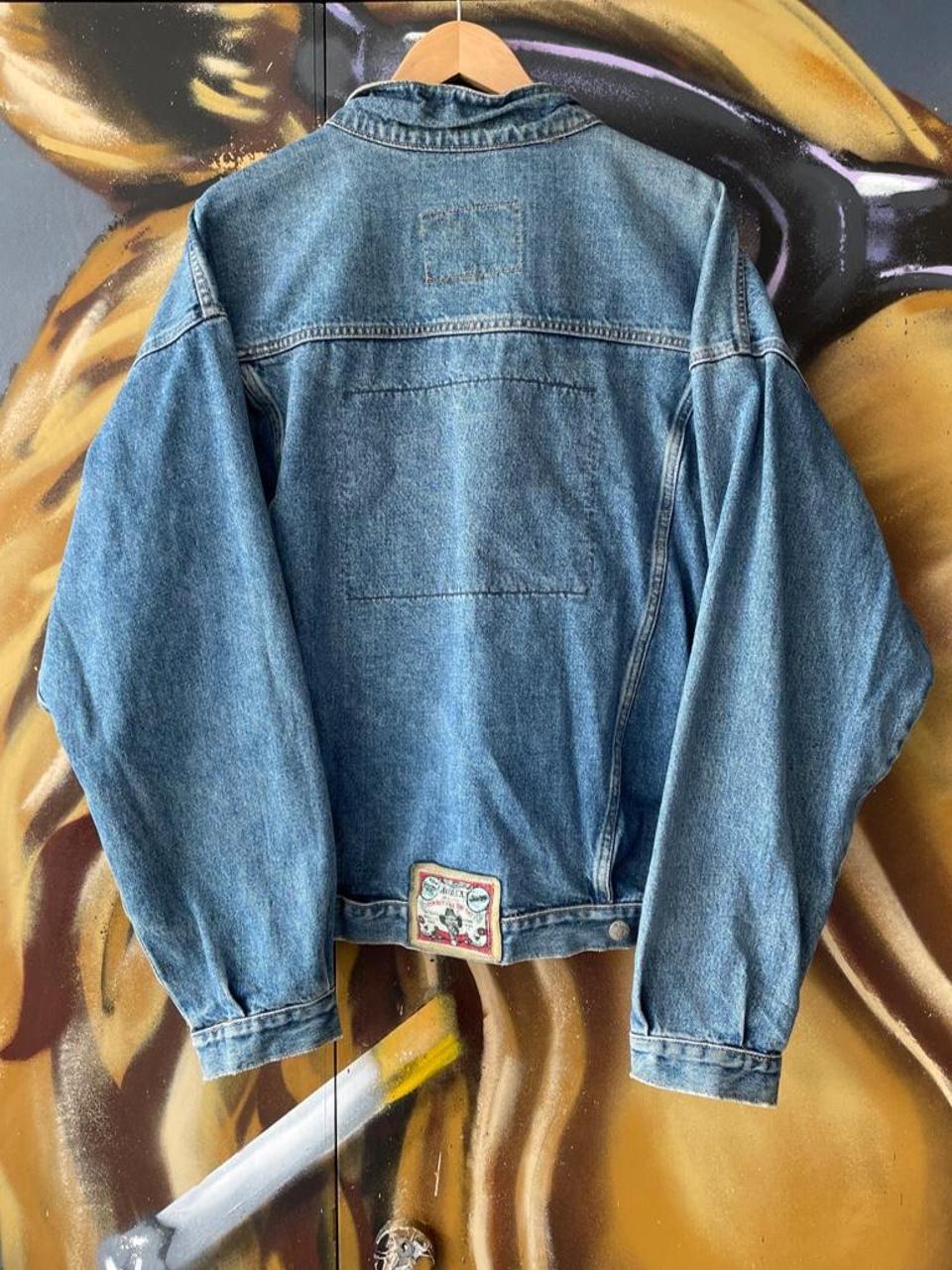90s Avirex Patchwork Denim Jacket