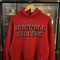 SWT092 - American Vintage retro red essential Russell Athletic Grinnell College hoodie sweatshirt with front Graphic Print #grinnell #varsity #college #casual