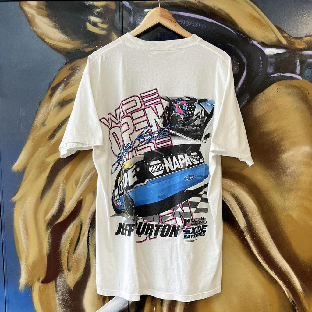 Jeff Burton Exide Batteries Ford Sponsor NASCAR Graphic Tee