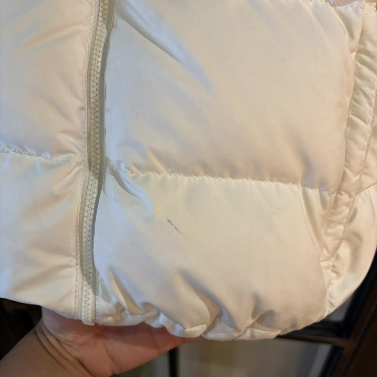 POL354BR - Vintage Retro Essential The North Face Cream White 700 Nupstee gilet bodywarmer down puffer padded jacket #gorpcore #tnf #thenorthface #nupstee #hike
