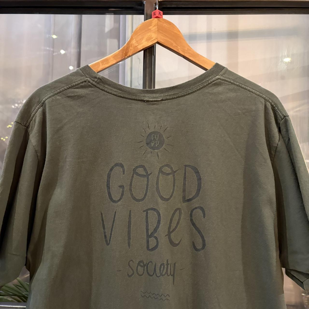 CP4703G-F - Vintage Retro Essential Khaki Furr Skateboards Good Vibes Graphic Print Top Tee T-shirt #furr #graphic #top #skater #goodvibes