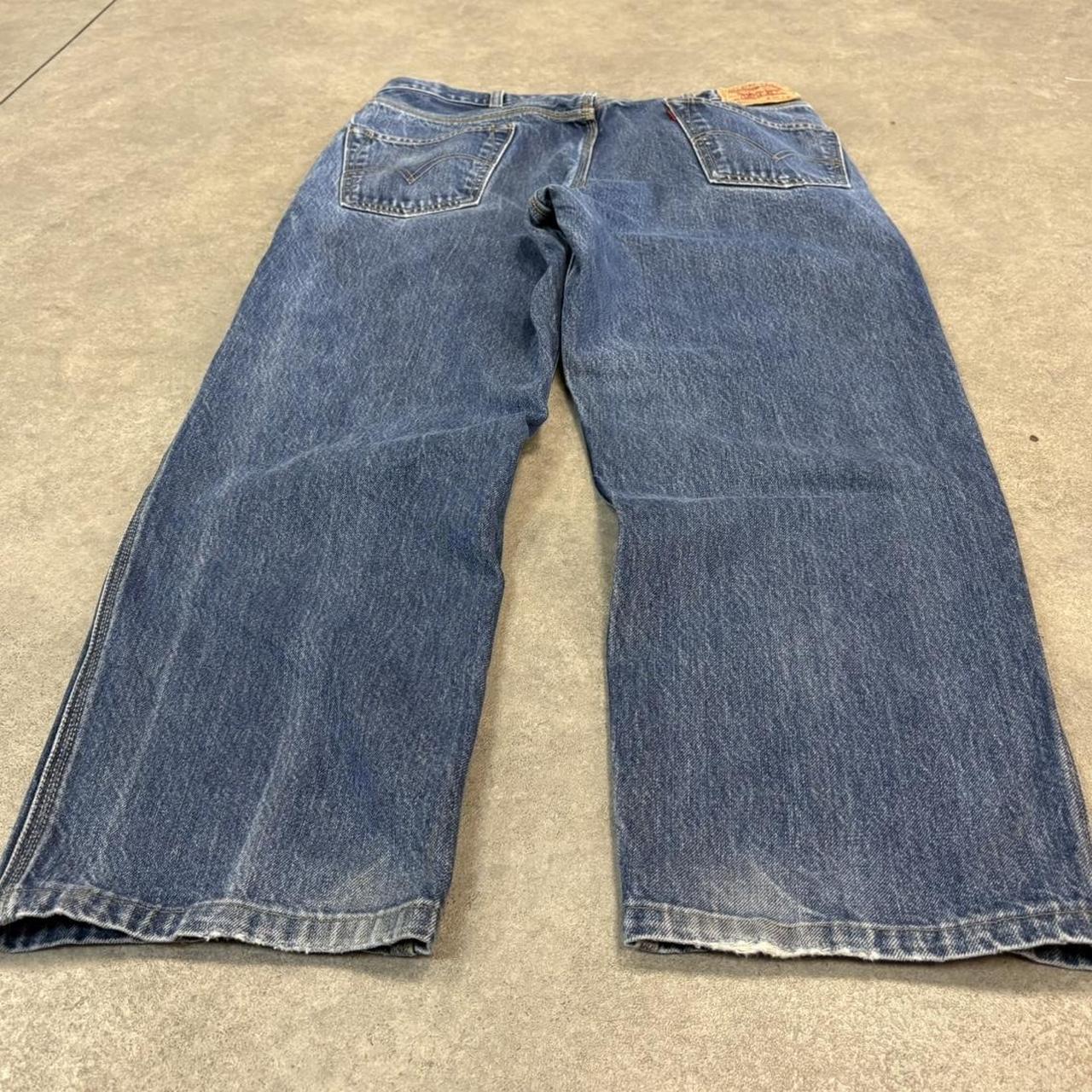 Vintage Blue Wash Levi’s 550 Jeans Mens 34” Relaxed Fit Denim Trousers Skate Western Vintage Y2K 90s